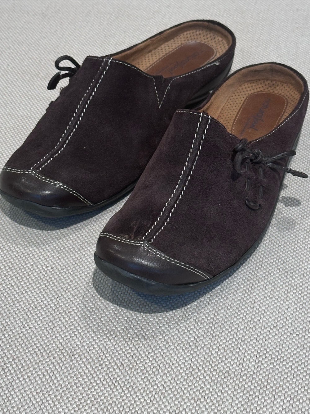 NATURAL SOUL size 8.5 Naturalizer Suede Brown Slip-On Leather Comfort Loafer NEW - Picture 4 of 9
